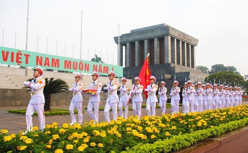 Lăng Chủ tịch Hồ Chí Minh đã hoàn thành công tác bảo dưỡng, tu bổ định kỳ năm 2024. Ảnh: Tô Thế