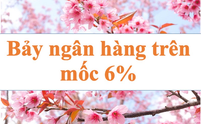 Bảy ngân hàng niêm yết lãi suất trên mốc 6%. Ảnh minh họa: Hà Vy