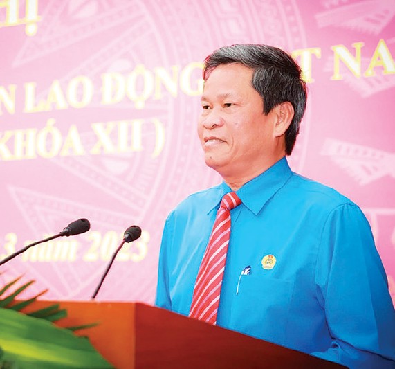 Vice Chairman of the Vietnam General Confederation of Labor Huynh Thanh Xuan.