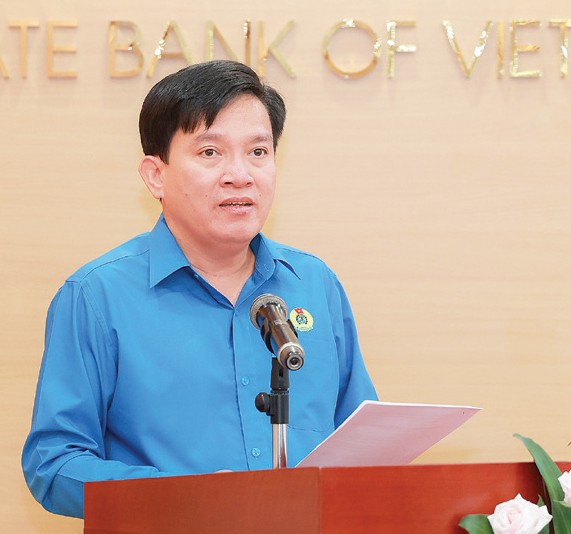 Vice Chairman of the Vietnam General Confederation of Labor Nguyen Xuan Hung. Photo: HAI NGUYEN