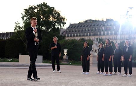 Léon Marchand - the best athlete at the 2024 Olympics with 4 Gold Medals. Photo: Paris 2024