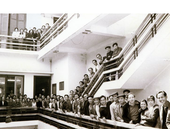 Generations working for Lao Dong Newspaper. Documentary photo