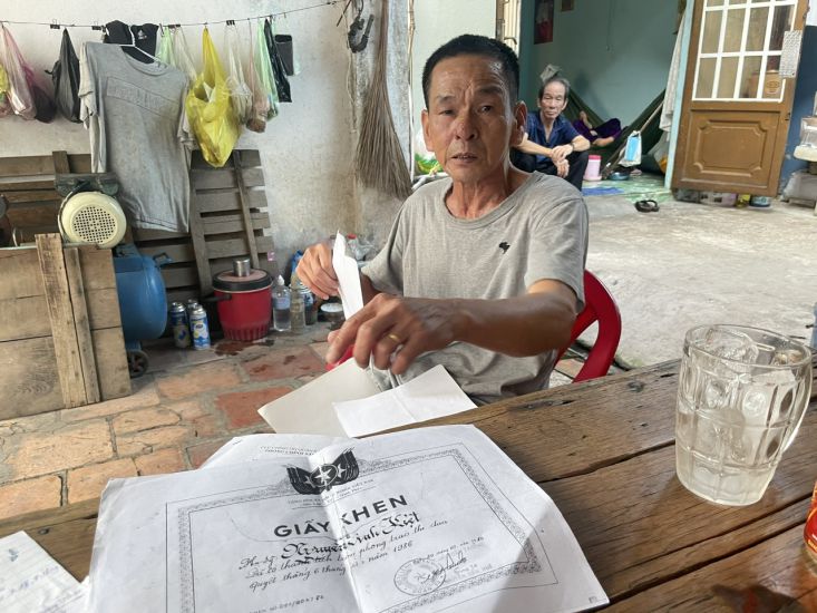 Sau khi Báo Lao Động phản ánh, ông Huỳnh Anh Kiệt đã được kết nạp vào Hội Cựu chiến binh. Ảnh: Đình Trọng