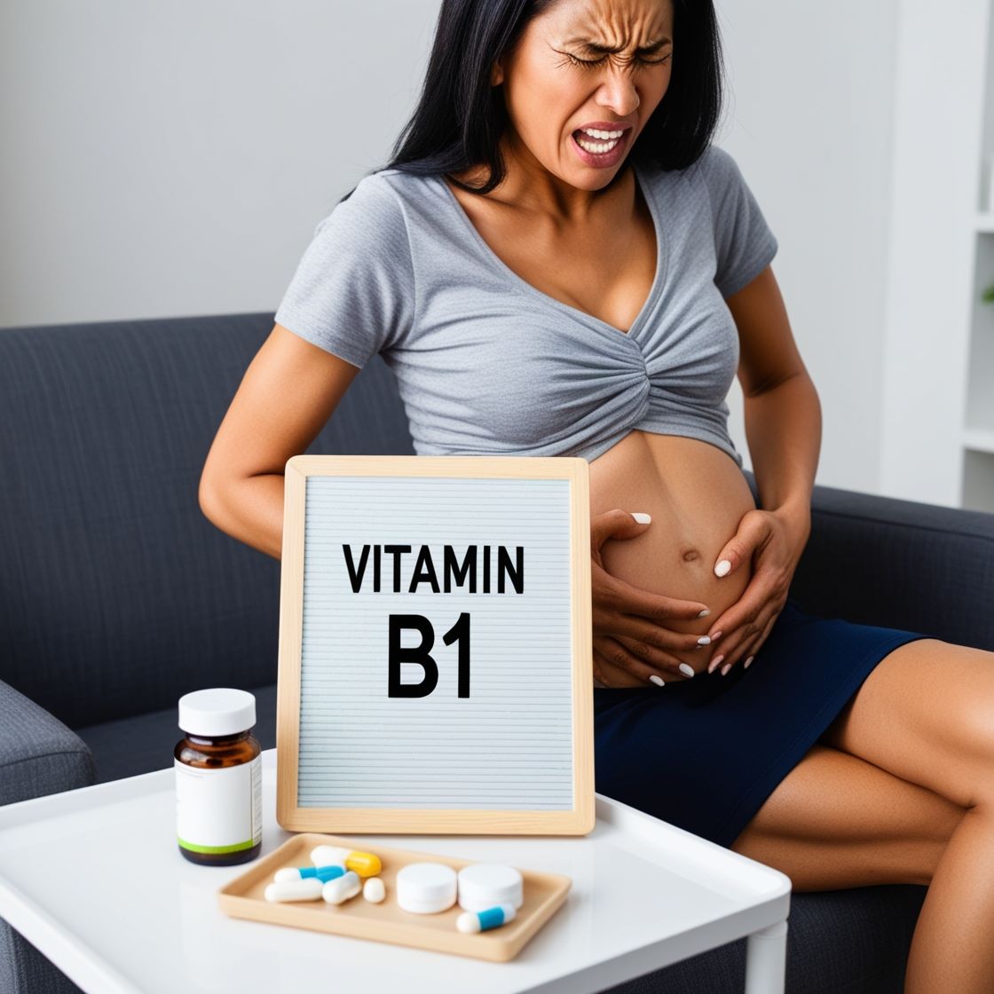 Vitamin B1 giúp ngăn ngừa tình trạng táo bón. Ảnh: AI - Bảo Anh