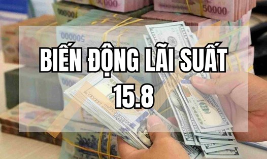 Biến động lãi suất 15.8: Các ngân hàng điều chỉnh trái chiều. Thiết kế ảnh: Mai Ánh.
