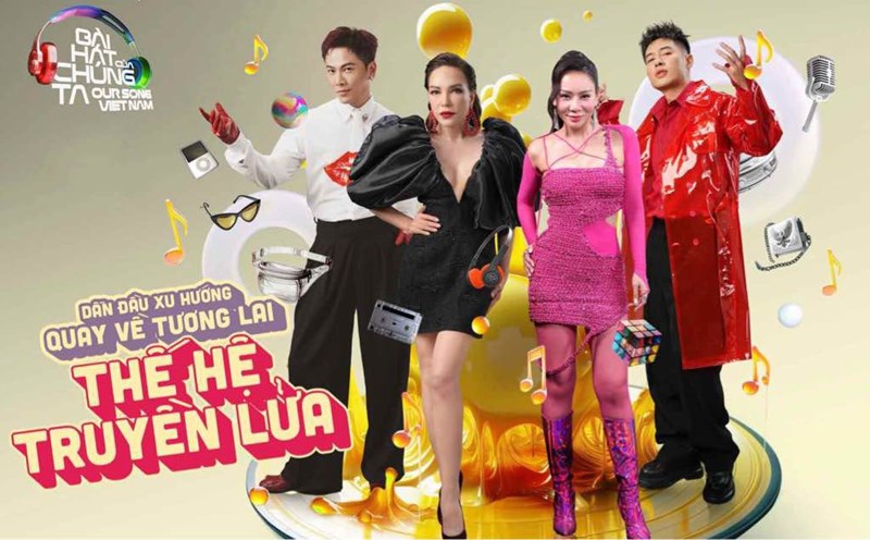 Dàn nghệ sĩ trong chương trình "Bài hát của chúng ta - Our song Việt Nam". Ảnh: NSX