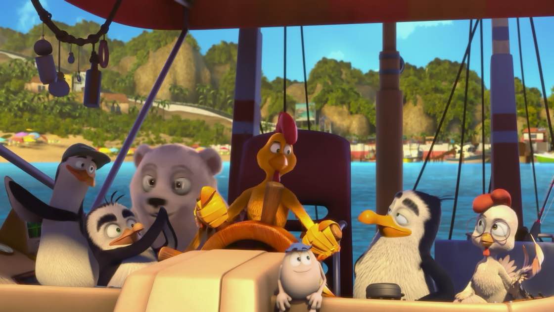 Phim hoạt hình "Bố gà siêu đẳng: Trận chiến trên băng". Ảnh: NSX