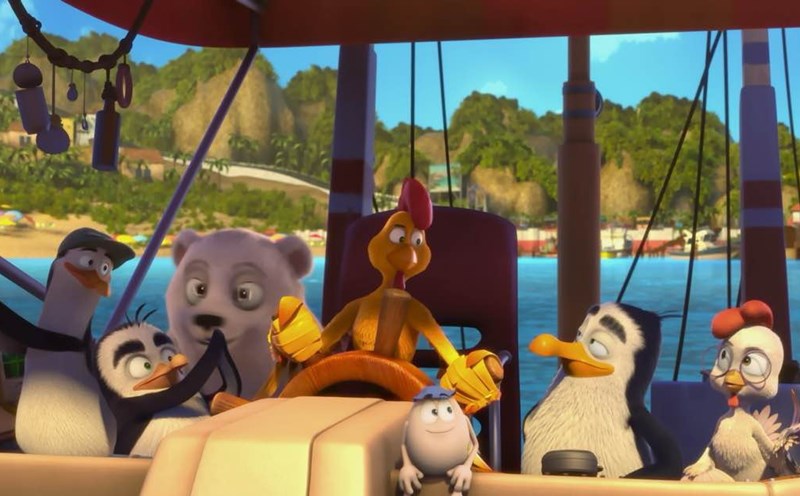 Phim hoạt hình "Bố gà siêu đẳng: Trận chiến trên băng". Ảnh: NSX