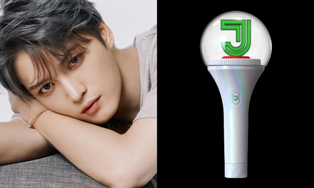  Chữ J trong lightstick của Jack thì lại giống Kim Jaejoong. Ảnh: Naver.