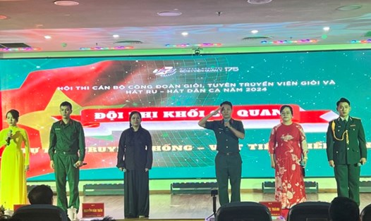 Bệnh viện Quân y 175 tổ chức hội thi Chủ tịch Công đoàn cơ sở giỏi. Ảnh: NGUYỄN LY
