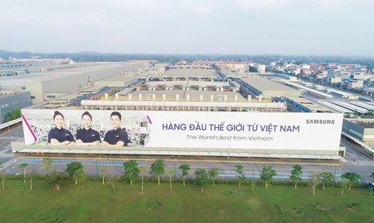 Toàn cảnh nhà máy Samsung Electronics Việt Nam tại Thái Nguyên. Ảnh: Thanh Hương