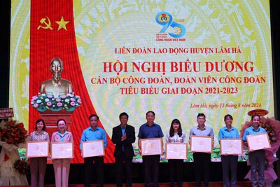 Lâm Hà biểu dương 95 gương cán bộ, đoàn viên tiêu biểu