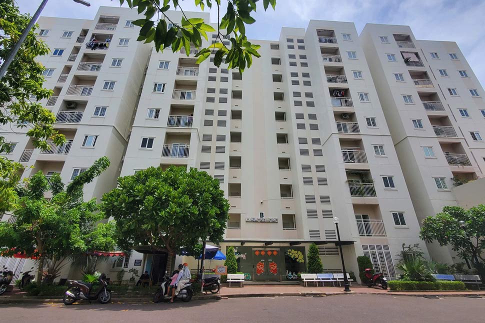 Chung cư nhà ở xã hội Simona Home tại phường Ngô Mây, TP Quy Nhơn (Bình Định). Ảnh: Chu Huynh