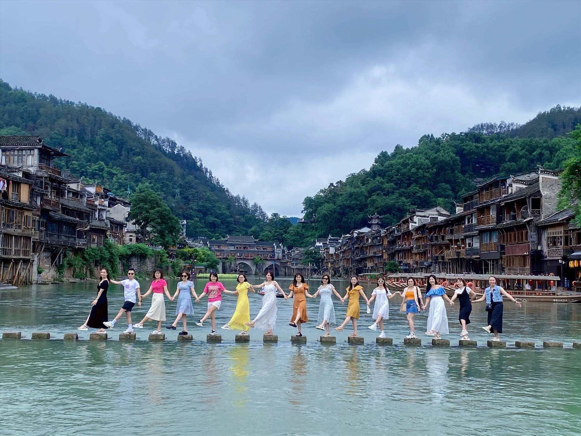 Phoenix Ancient Town is a popular stop on tours in Hunan, China. Photo: Huong Le