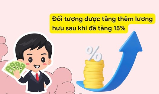 Đối tượng được tăng thêm lương hưu sau khi đã tăng 15%