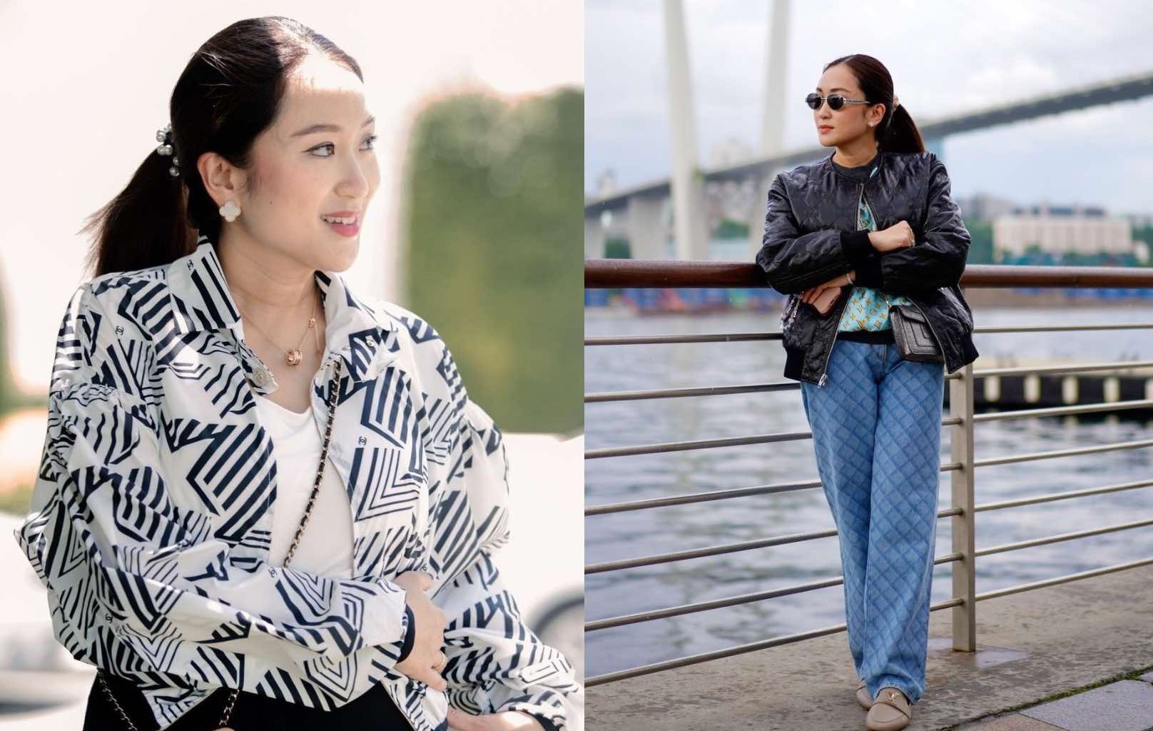 Ms. Shinawatra often wears clothes from famous fashion houses. Photo: Instagram