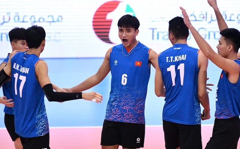Tuyển bóng chuyền nam Việt Nam gặp Indonesia ở lượt cuối SEA V.League 2024. Ảnh: AVC