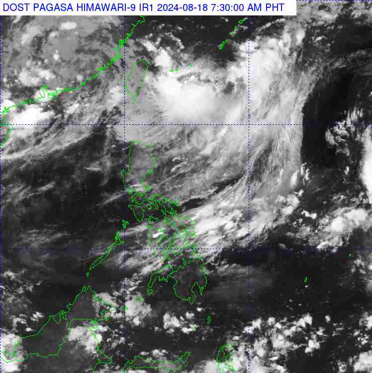 Satellite image of weather patterns in the Philippines back in . Photo: PASAGA