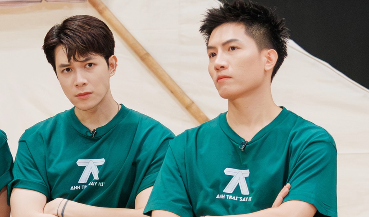 Anh Tú Atus về cùng đội với Anh Tú ở vòng 4 "Anh trai say hi". Ảnh: Nhà sản xuất