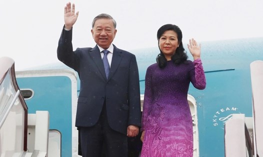 Tổng Bí thư, Chủ tịch nước Tô Lâm và Phu nhân thăm Trung Quốc. Ảnh: TTXVN
