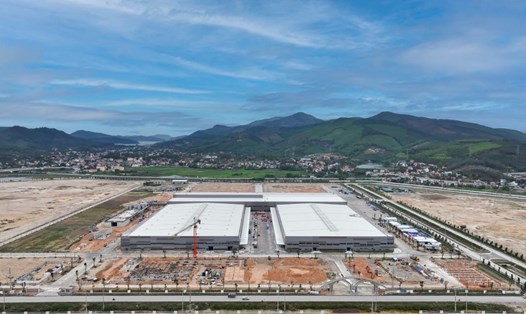 Toàn cảnh hiện trạng thi công Nhà máy ô tô Thành Công Việt Hưng tháng 3.2024. Ảnh: TC Group