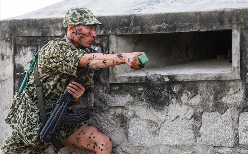 Chiến sĩ đặc công. Ảnh: Tuấn Minh