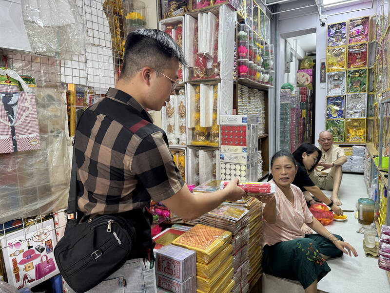 Mr. Ngo Tung Duong buys a smaller quantity every year to burn on the full moon day of the 7th lunar month. Photo: Hoang Loc