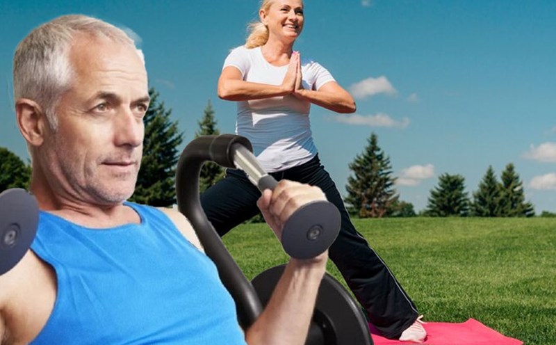 Lợi ích và những sai lầm khi tập luyện ở độ tuổi 40 và 50. Đồ hoạ: Thiện Nhân