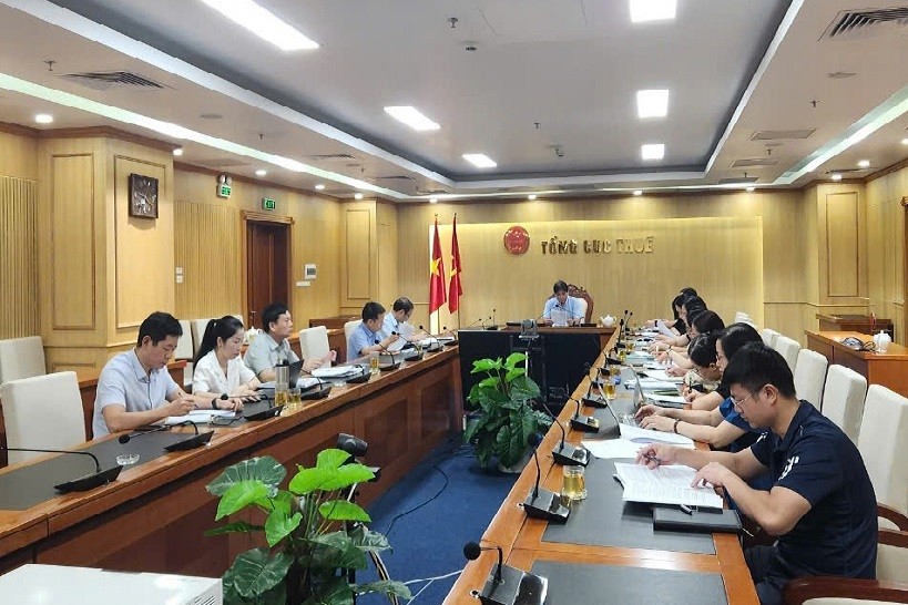 Tổng cục Thuế họp về nội dung sửa đổi, bổ sung một số Điều của Luật Quản lý thuế. Ảnh: Tổng cục Thuế