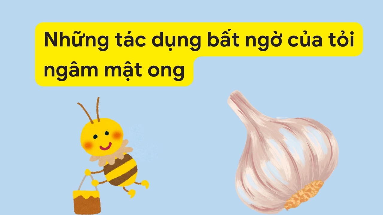Những tác dụng bất ngờ của tỏi ngâm mật ong. Ảnh ghép: HƯƠNG SƠN