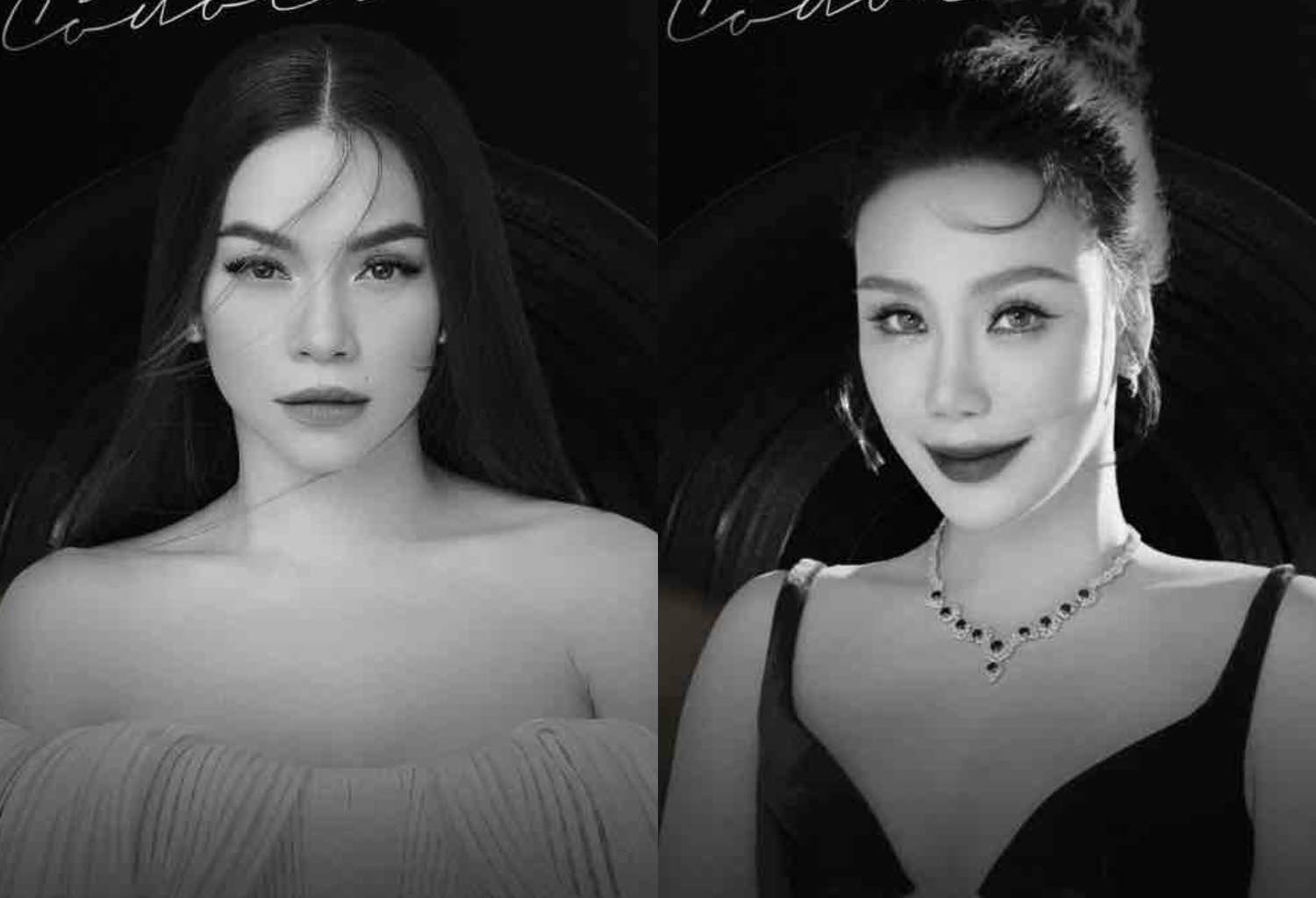 Hồ Ngọc Hà (bên trái) và Hồ Quỳnh Hương là khách mời tại live concert của nhạc sĩ Đức Trí. Ảnh: BTC