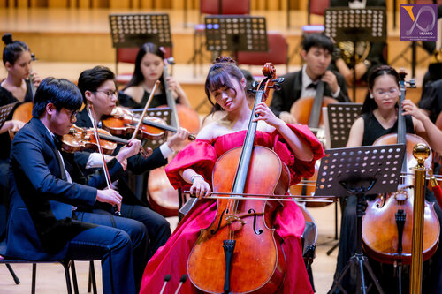 Dàn nhạc giao hưởng Trẻ VNAMYO chinh phục khán giả Thủ đô với nhiều tác phẩm nổi tiếng. Ảnh: Huỳnh Quyết