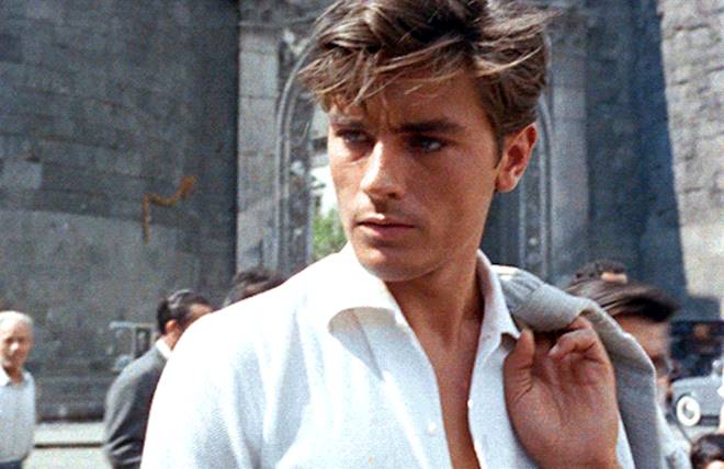 Young photo of French actor Alain Delon in "Purple Noon". Photo: Manufacturer