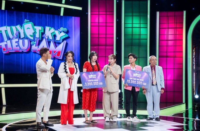 Minh Tiến giành chiến thắng tại tập 6 Tuyệt kĩ tiếu lâm. Ảnh: NSX.