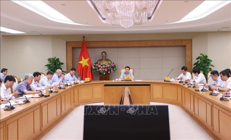 The meeting listened to progress reports of Long Thanh airport component projects. Photo: TTXVN