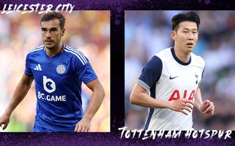 Trận Leicester vs Tottenham sẽ khép lại vòng 1 Premier League mùa 2024-2025. Ảnh: Opta