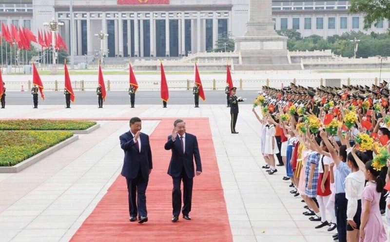 Trung Quốc đón Tổng Bí thư, Chủ tịch nước Tô Lâm và Phu nhân theo nghi thức cao nhất dành cho nguyên thủ quốc gia. Ảnh: TTXVN