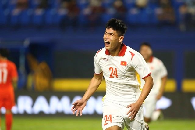 Trung vệ Nguyễn Ngọc Thắng từng khoác áo U23 Việt Nam tại giải U23 châu Á 2024. Ảnh: VFF 