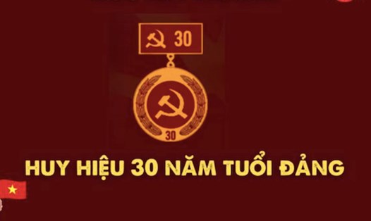 Huy hiệu Đảng 65 năm có tiền thưởng kèm theo bằng 6,0 lần mức tiền lương cơ sở. Ảnh minh họa: Nguyễn Ly.