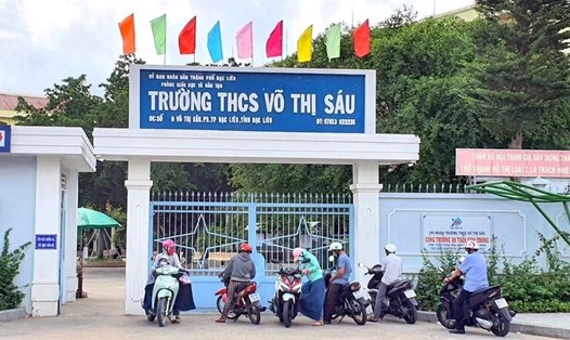 Các trường học tại tỉnh Bạc Liêu công khai các khoản thu đầu năm học mới. Ảnh: Nhật Hồ