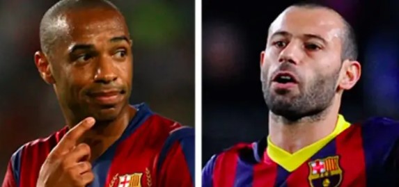 Leading U23 France and U23 Argentina are two legends Henry and Mascherano. Photo: Tribuna