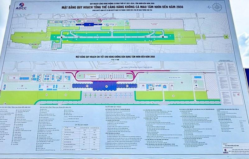 Công bố quy hoạch Cảng hàng không Cà Mau. Ảnh: Nhật Hồ