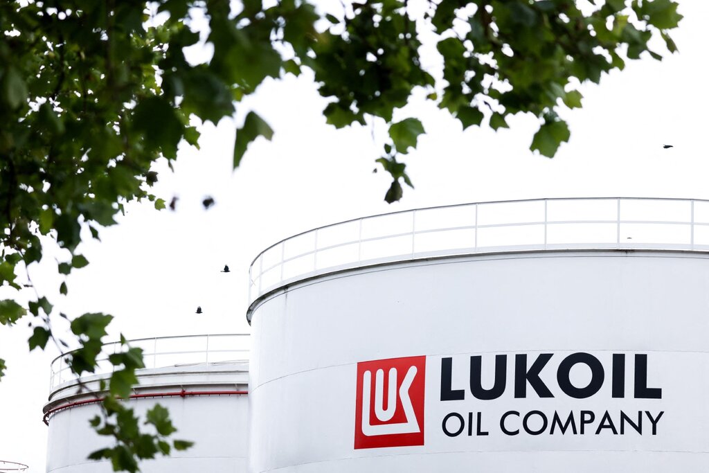 Fuel storage facility of Russian oil and gas company Lukoil in Brussels, Belgium. Illustration. Photo: AFP