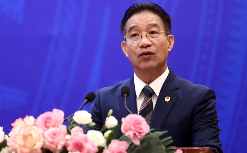 Phó Chủ nhiệm Văn phòng Chủ tịch nước Phạm Thanh Hà công bố Quyết định về đặc xá năm 2024 của Chủ tịch nước. Ảnh: T.Vương