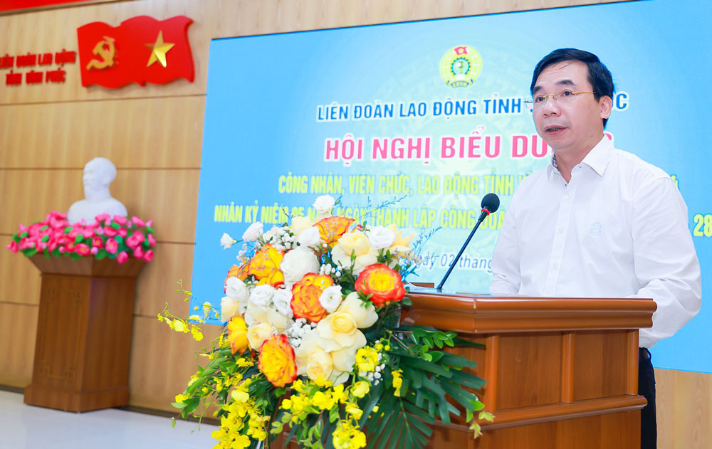 Mr. Bui Huy Vinh - Head of the Propaganda Department of Vinh Phuc Provincial Party Committee