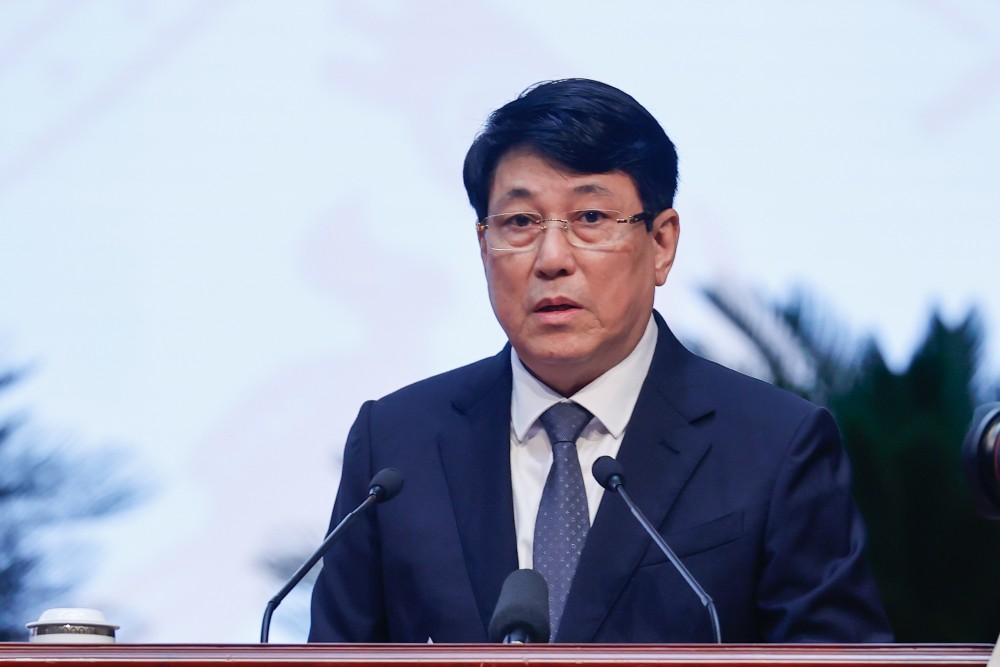 Politburo member, Standing member of the Secretariat Luong Cuong delivered the opening speech. Photo: TTXVN