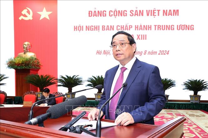 Politburo member, Prime Minister Pham Minh Chinh spoke. Photo: TTXVN