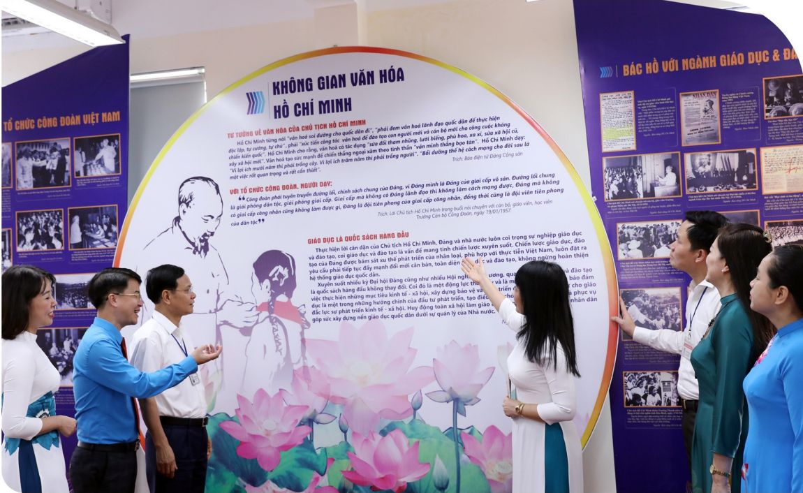 A corner of Ho Chi Minh Cultural Space at Doan Khue Primary School. Photo: Grassroots trade union