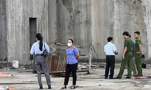 Vụ tai nạn lao động đặc biệt nghiêm trọng tại Khu Công nghiệp Tằng Loỏng. Ảnh: Người dân cung cấp