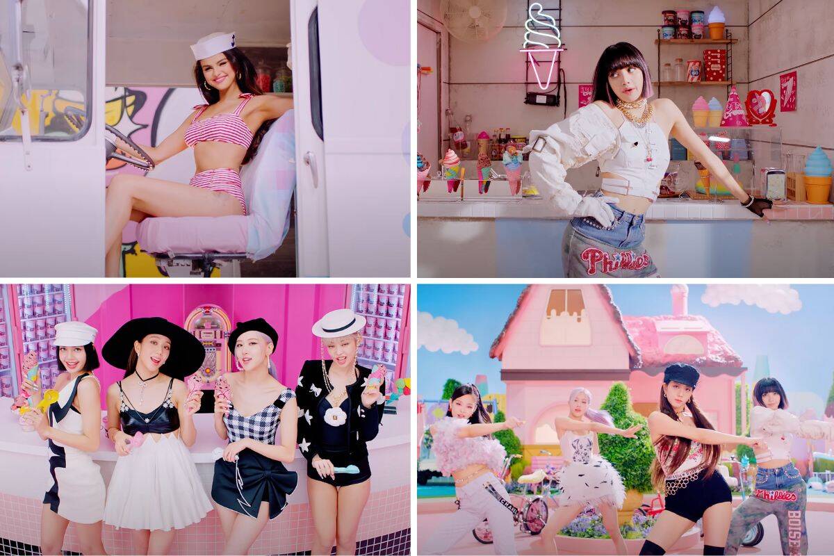 Blackpink's "Ice Cream" MV featuring Selena Gomez. Photo: YG